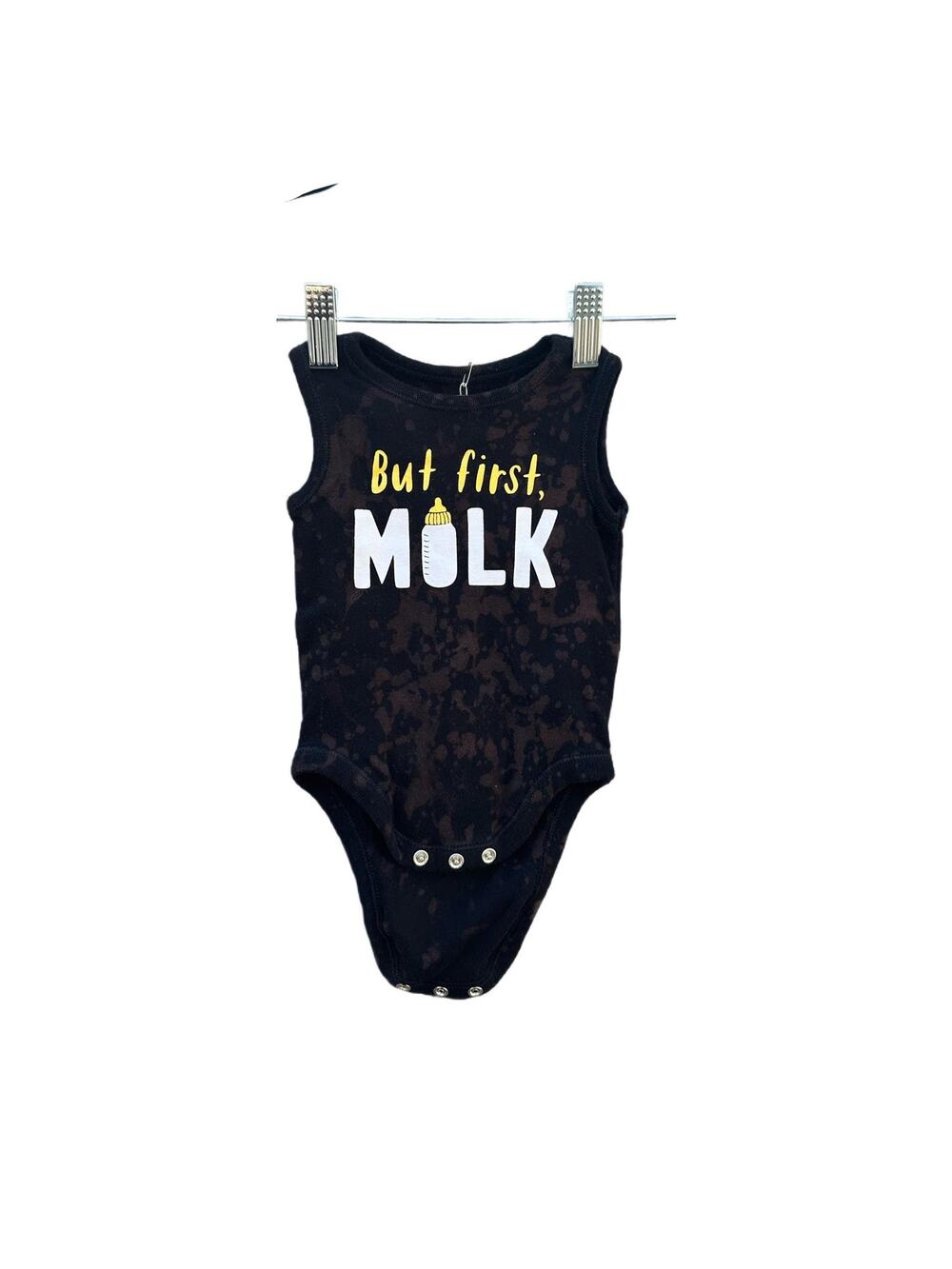 Reverse Dye Babies Onesie with Funny Graphic | Scrunch Dye - Reverse Dye